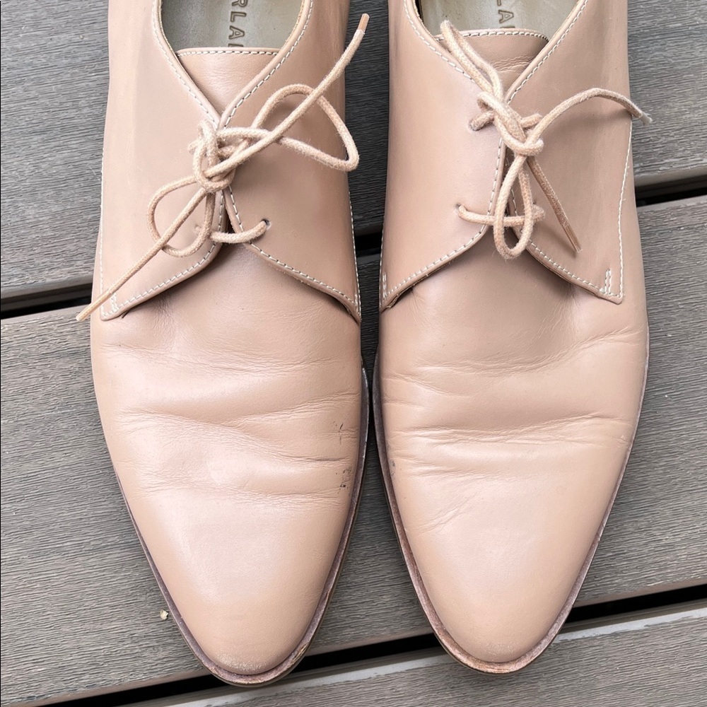 Everlane The Modern Oxford Blush Creme Leather Derby Shoes - Size 10.5 - Picture 11 of 16